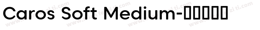 Caros Soft Medium字体转换